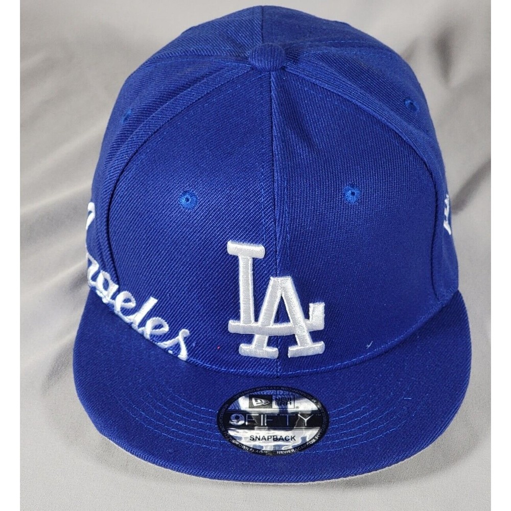 Los Angeles Dodgers LA MLB Blue Snapback Cap Side Split City and Team Pr… - Picture 2 of 6